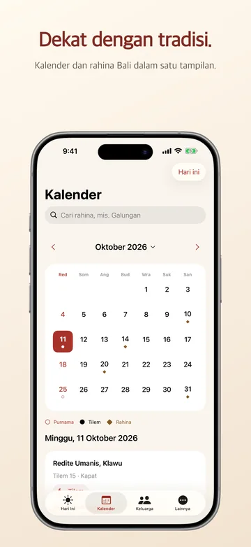 Screenshot App Store: Dekat dengan tradisi